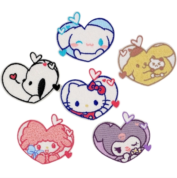 Heart-Shaped Cartoon Pet Patches - Multicolor - Picture 4 of 6